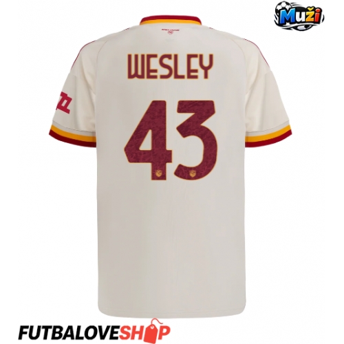 Dres AS Roma Wesley Franca #43 Preč 2026-27 Krátky Rukáv